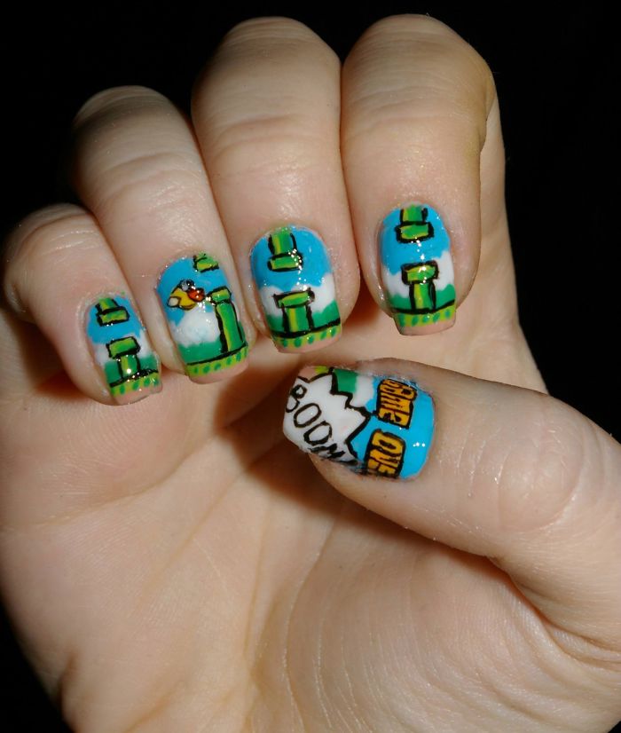 I Paint My Nails With Favorite Cartoons, Movies And Snacks