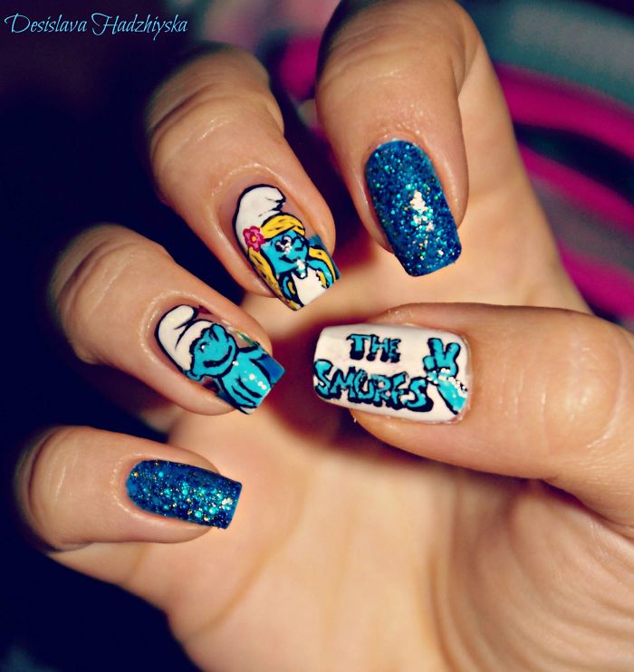 I Paint My Nails With Favorite Cartoons, Movies And Snacks