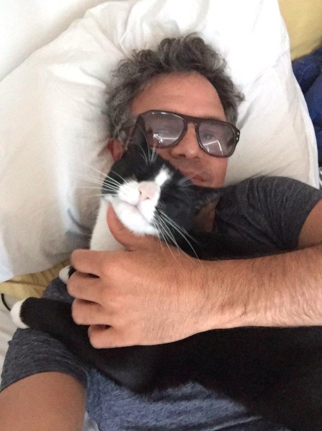 Mark Ruffalo doesn't need just one day to celebrate his furry friend. The