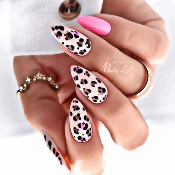 33+ Creative Cheetah Nail Designs 2023