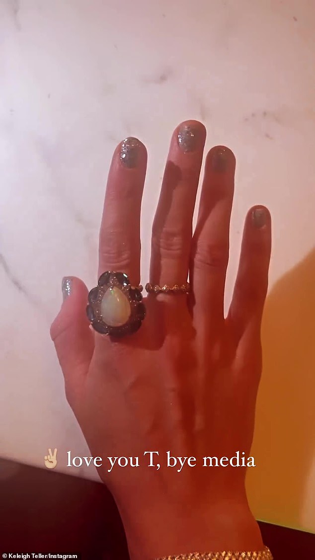 Big gift: Sperry also shared a video of the singer marveling over the gems as Swift raved: 'This is unreal, Keleigh! Opal and blue topazes, wow!'