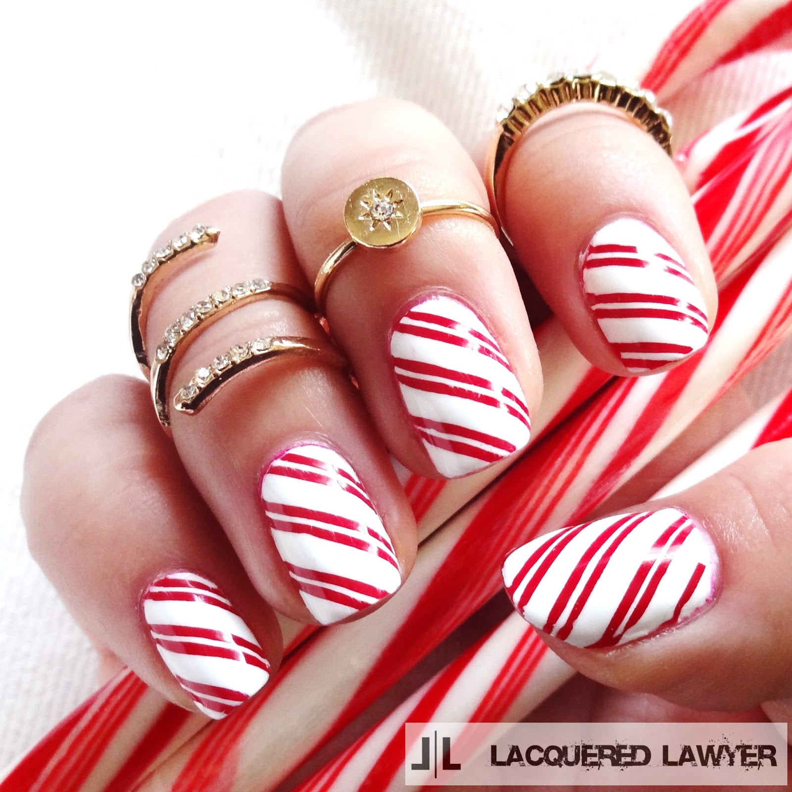 Lacquered Lawyer | Nail Art Blog: Candy Cane Lane