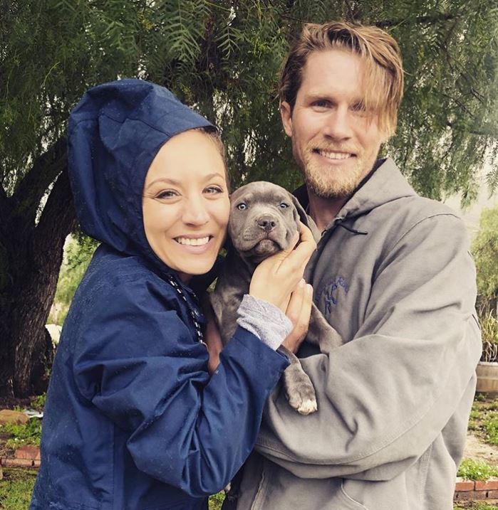 Kaley Cuoco and husband Karl Cook celebrated their first Valentine's Day as a married couple becoming proud dog parents once again!