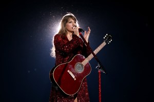 GLENDALE, ARIZONA - MARCH 17: Editorial use only and no commercial use at any time.  No use on publication covers is permitted after August 9, 2023. Taylor Swift performs onstage for the opening night of "Taylor Swift | The Eras Tour" at State Farm Stadium on March 17, 2023 in Swift City, ERAzona (Glendale, Arizona). The city of Glendale, Arizona was ceremonially renamed to Swift City for March 17-18 in honor of The Eras Tour. (Photo by John Shearer/Getty Images for TAS Rights Management)