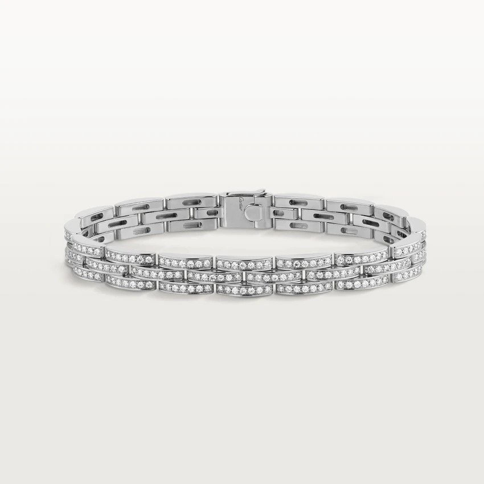 Cartier’s delicate Maillon Panthère Fine Bracelet. Photo: Cartier