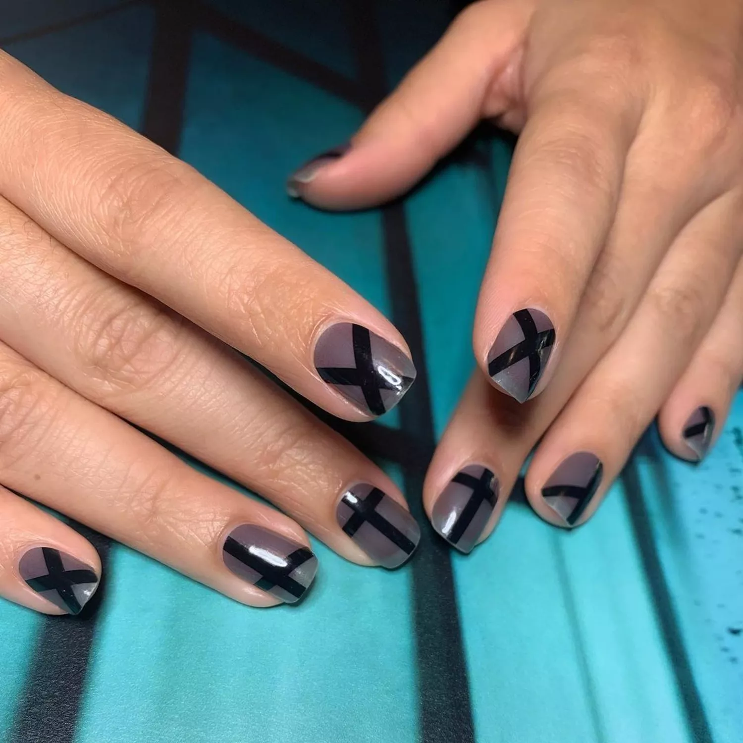 Black Jelly Nails - Byrdie Black Nail Designs