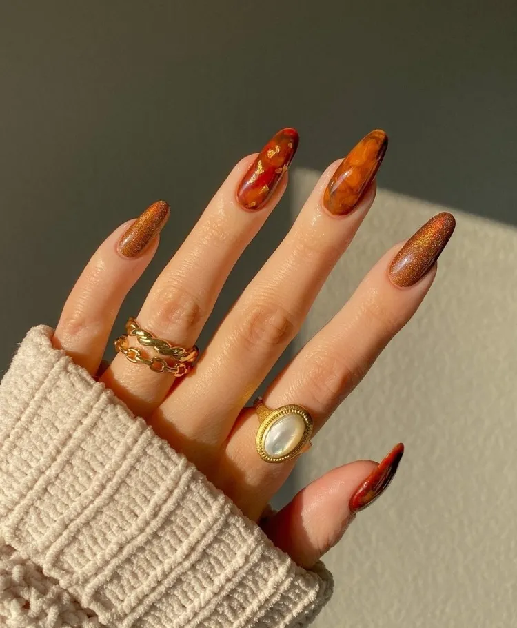 Pumpkin Spice Nails: 30 Delicious Ideas for Fall 2023!