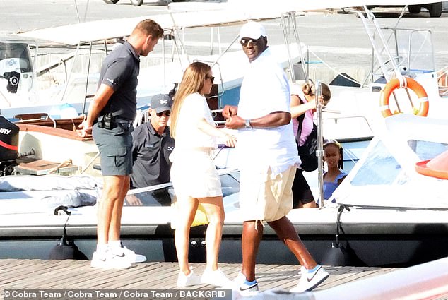 NBA icon Michael Jordan, 60, enjoys vacation in Italy with his wife and twin  daughters | Daily Mail Online