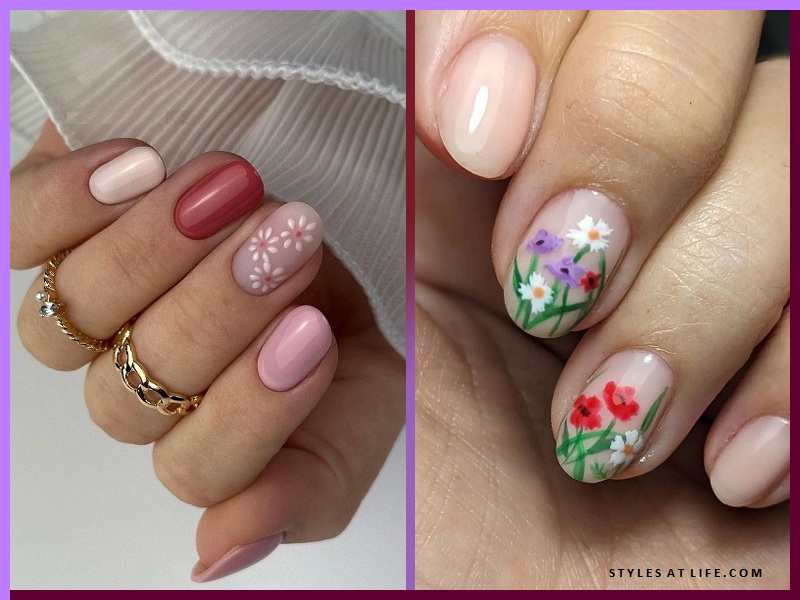 Flower Nail Art Designs