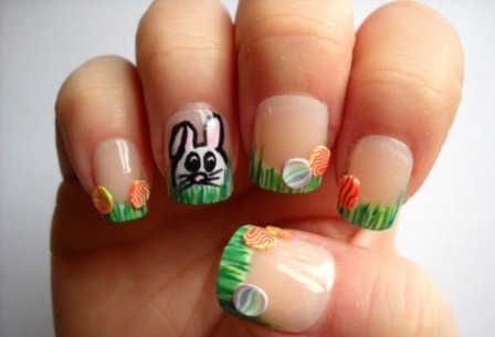 easter finger nail designs