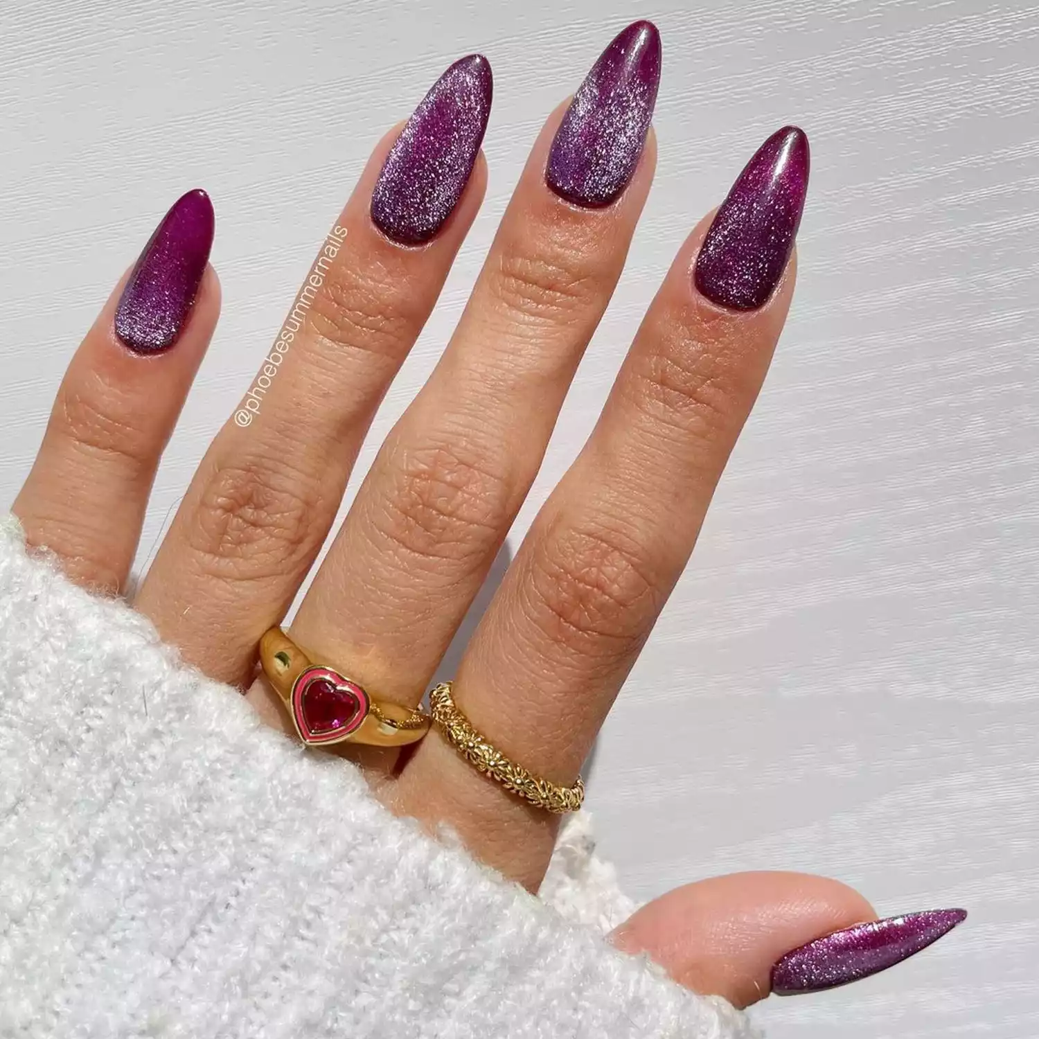 Plum Velvet Nails - Byrdie Dark Nail Ideas