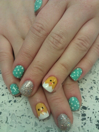 cute easter nail art