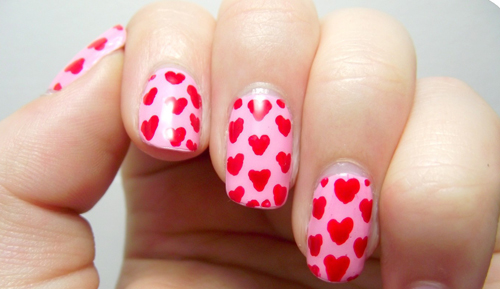 Pretty Heart Nail Art