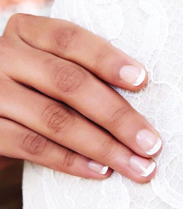 Hand with French manicure