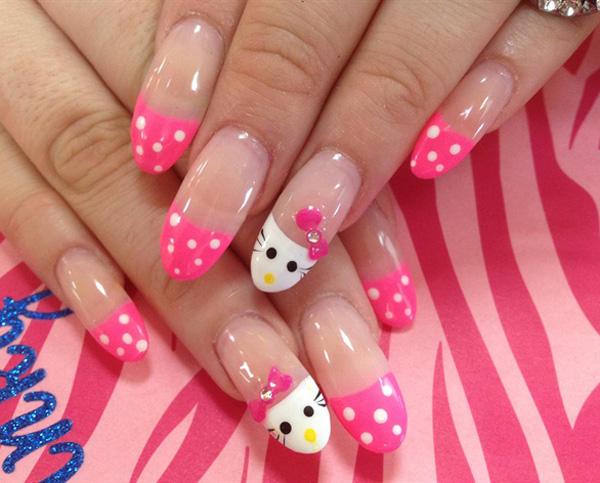 50 Hello Kitty Nail Designs | Art and Design