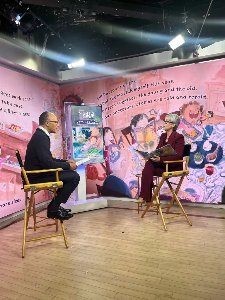 Lester Holt interviewing Jamie Lee Curtis on this weekÃ¢ÂÂs new Nightly News: Kids Edition