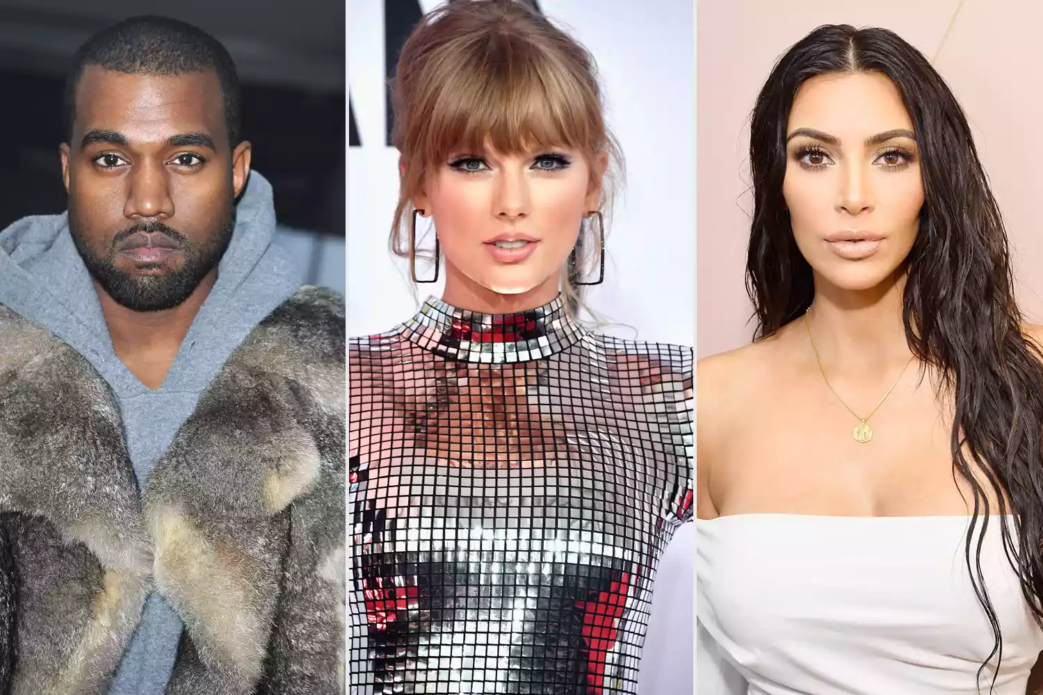 Kanye West, Taylor Swift, Kim Kardashian