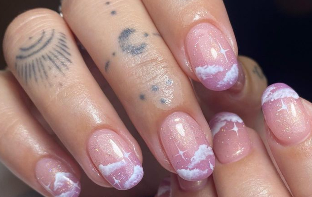 nude cloud nails