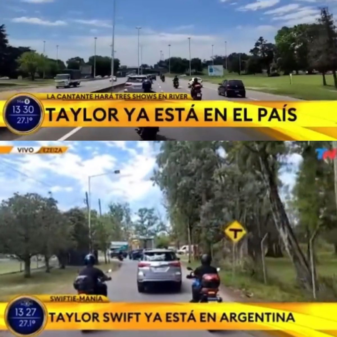 Taylor Swift bị Đài Truyền hình Argentina đeo bám trên đường cao tốc, fan phẫn nộ rần rần ném đá - Ảnh 3.