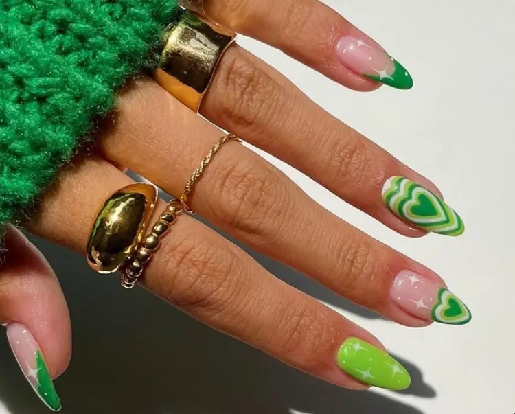 St Patrick nails 2023: 4 leaf clover and green nails – this is the recipe for good luck!