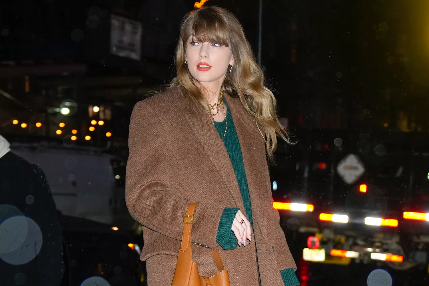 Taylor Swift is seen on January 09, 2024 in New York City