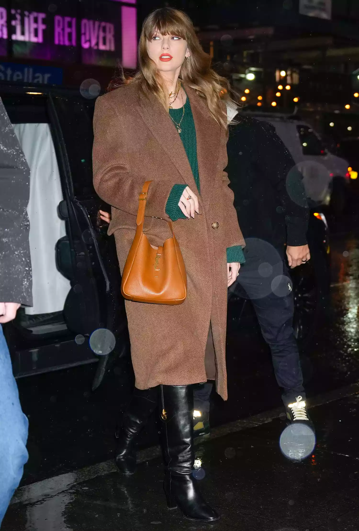 Taylor Swift is seen on January 09, 2024 in New York City