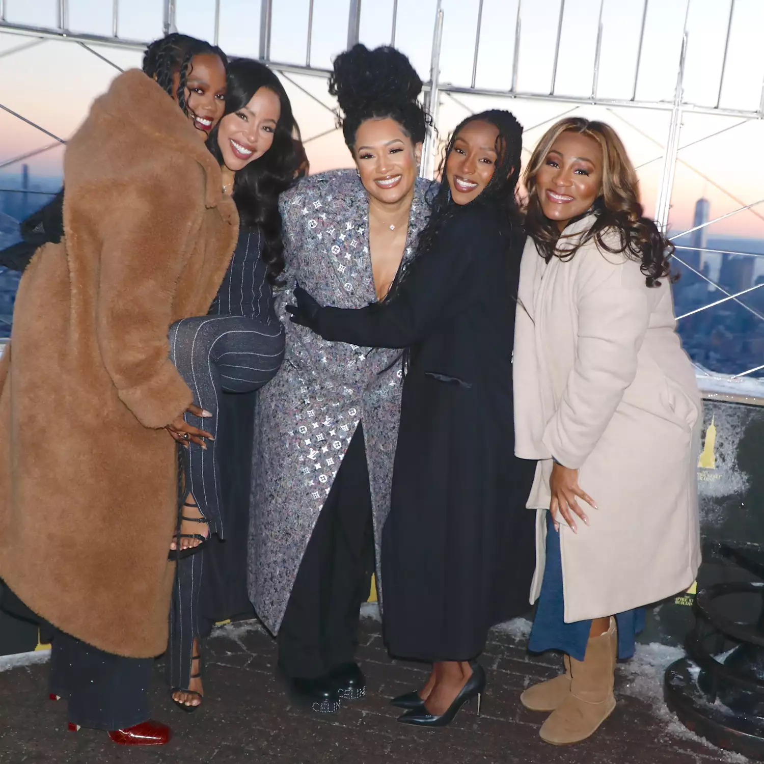 Novi Brown, Kj Smith, Crystal Renee Hayslett, Ebony Obsidian and Mignon Von 'Tyler Perry's Sistas' Season 7 Celebration at the Empire State Building, New York, USA - 17 Jan 2024