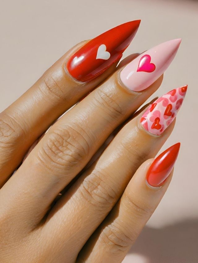 65+ Adorable Valentine Dip Nail Ideas and Designs (2024) | Sarah Scoop