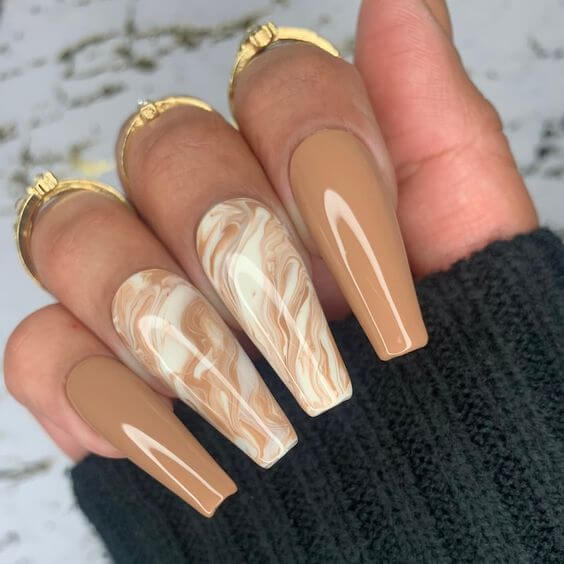 20+ Manicures Bring New Definitions To The Brown Fashion Trend - 171