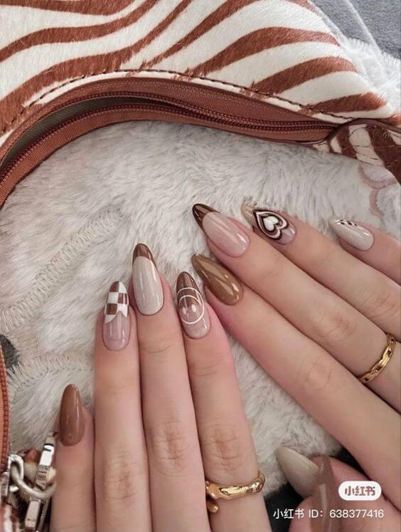 20+ Manicures Bring New Definitions To The Brown Fashion Trend - 177