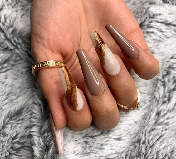 20+ Manicures Bring New Definitions To The Brown Fashion Trend - 141