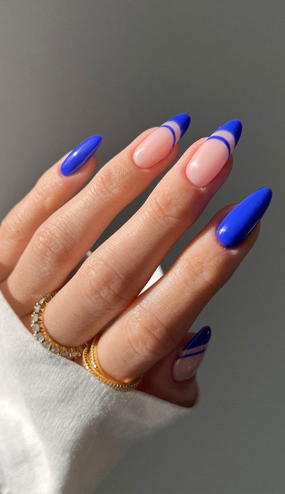 20+ Gorgeous Navy Nails For A Refreshing Manicure - 163