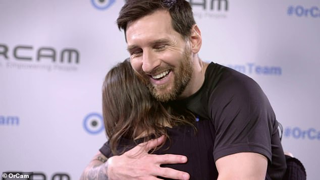 Every year, Messi will gift the OrCam MyEye device to blind people with inspiring stories