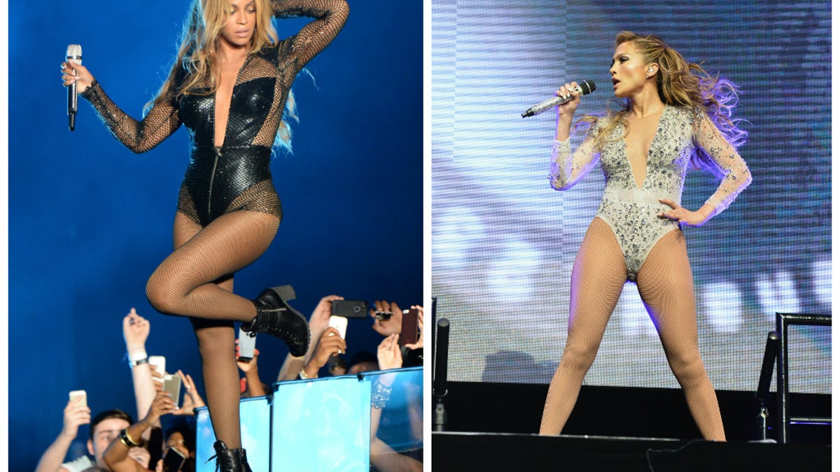 Battle of the super-sexy bodysuits: Beyonce vs. J.Lo