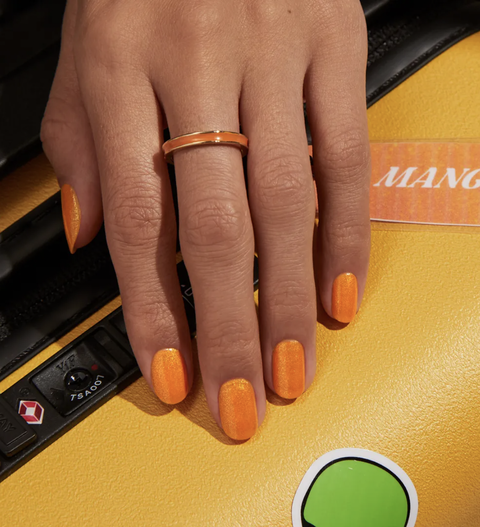 orange nails