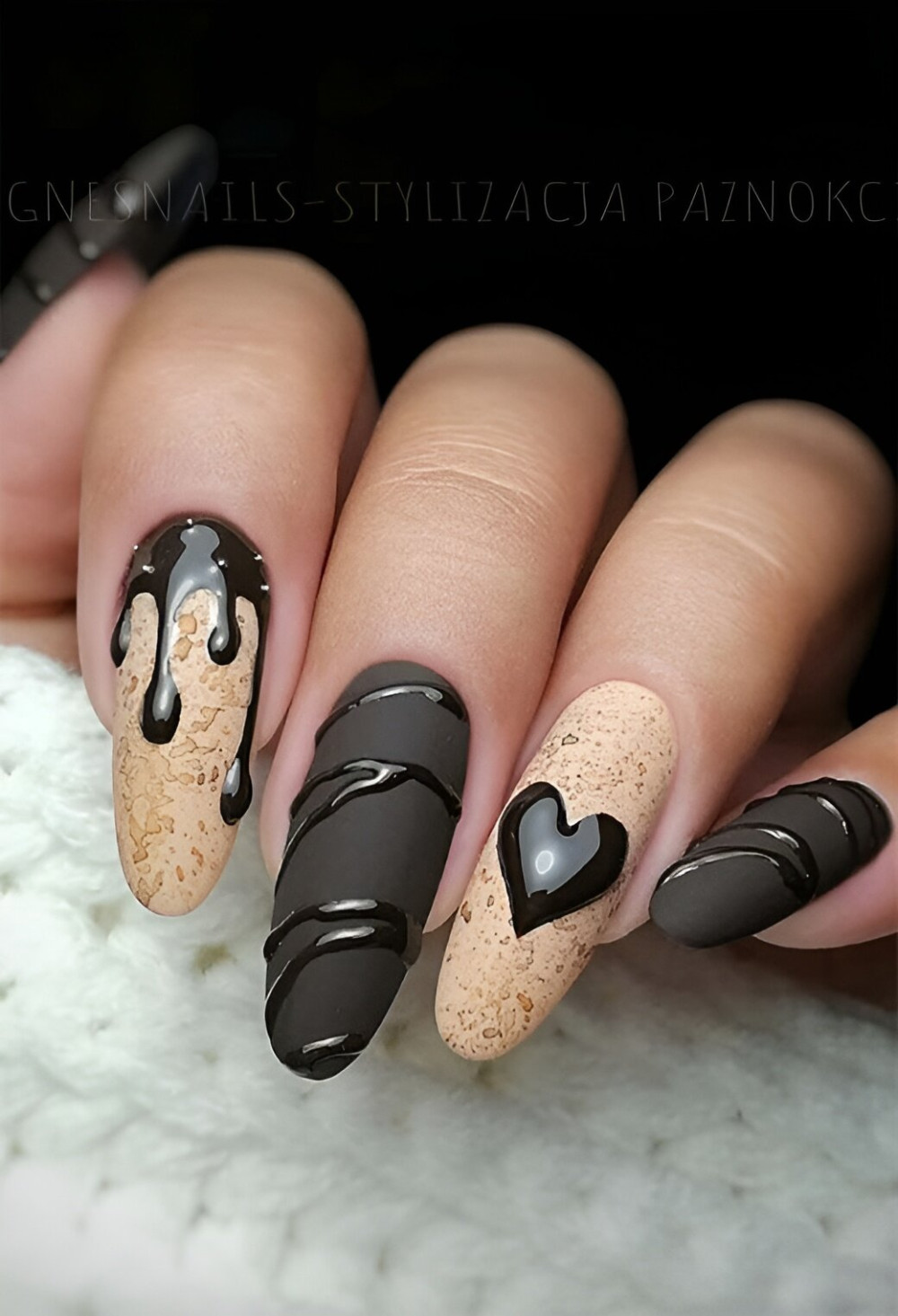 35 Chocolate Nail Art Designs That Are Sweeter Than Candies - 229