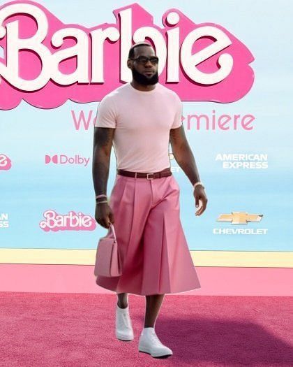 Fact Check: LeBron James Pink Dress Barbie Movie Premiere