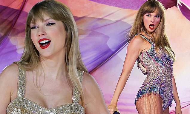 Taylor Swift is the epitome of glitz and glamour during the Las Vegas stop  on her The Eras Tour | Daily Mail Online