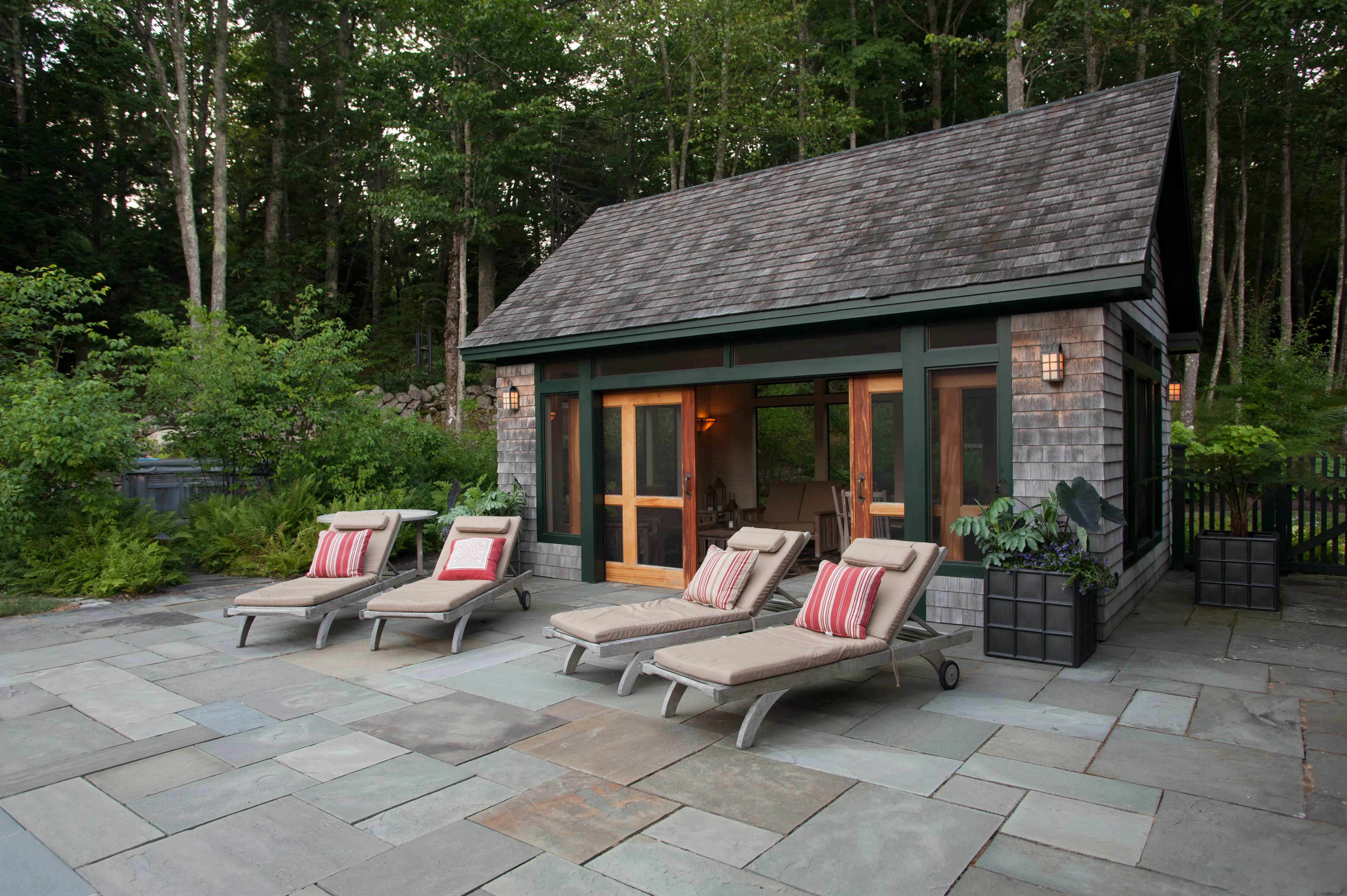 Cabin pool house