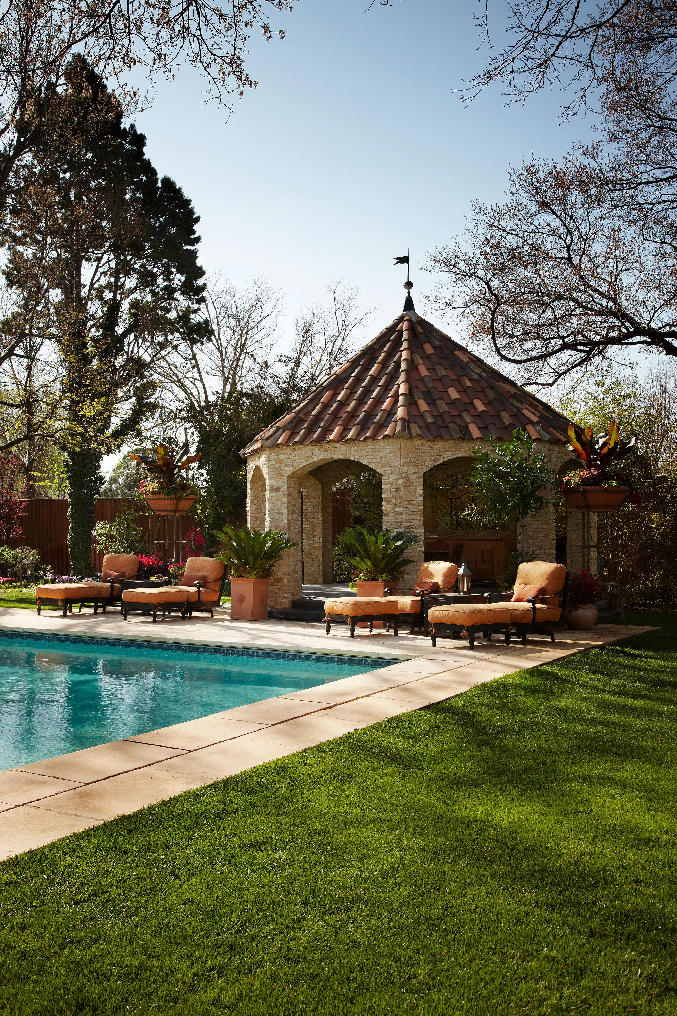 Gazebo pool house