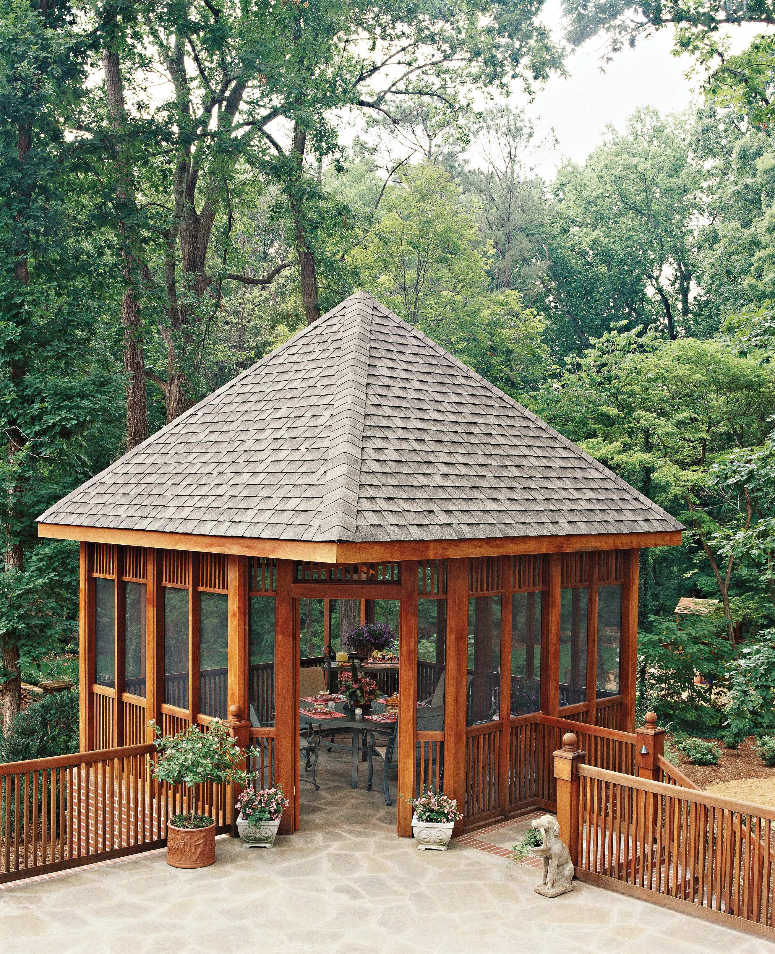 Screened-in pavilion