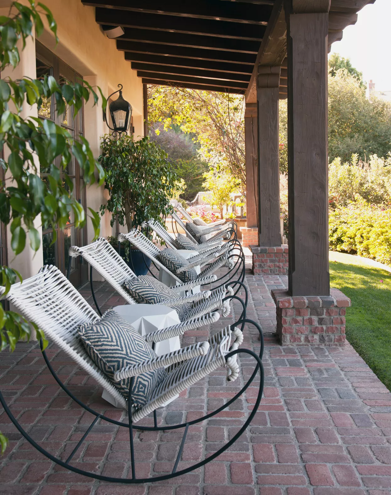 brick, patio, pergola