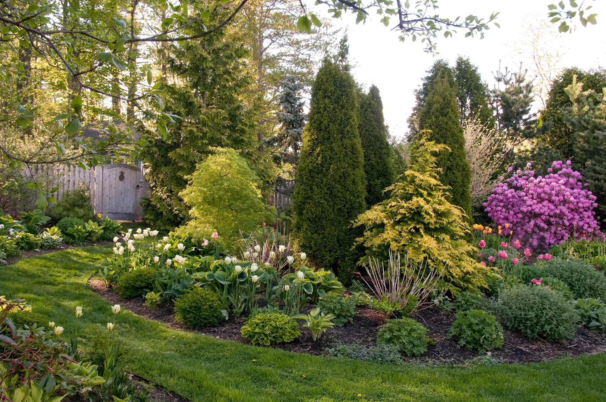 flower garden horizontal landscaping