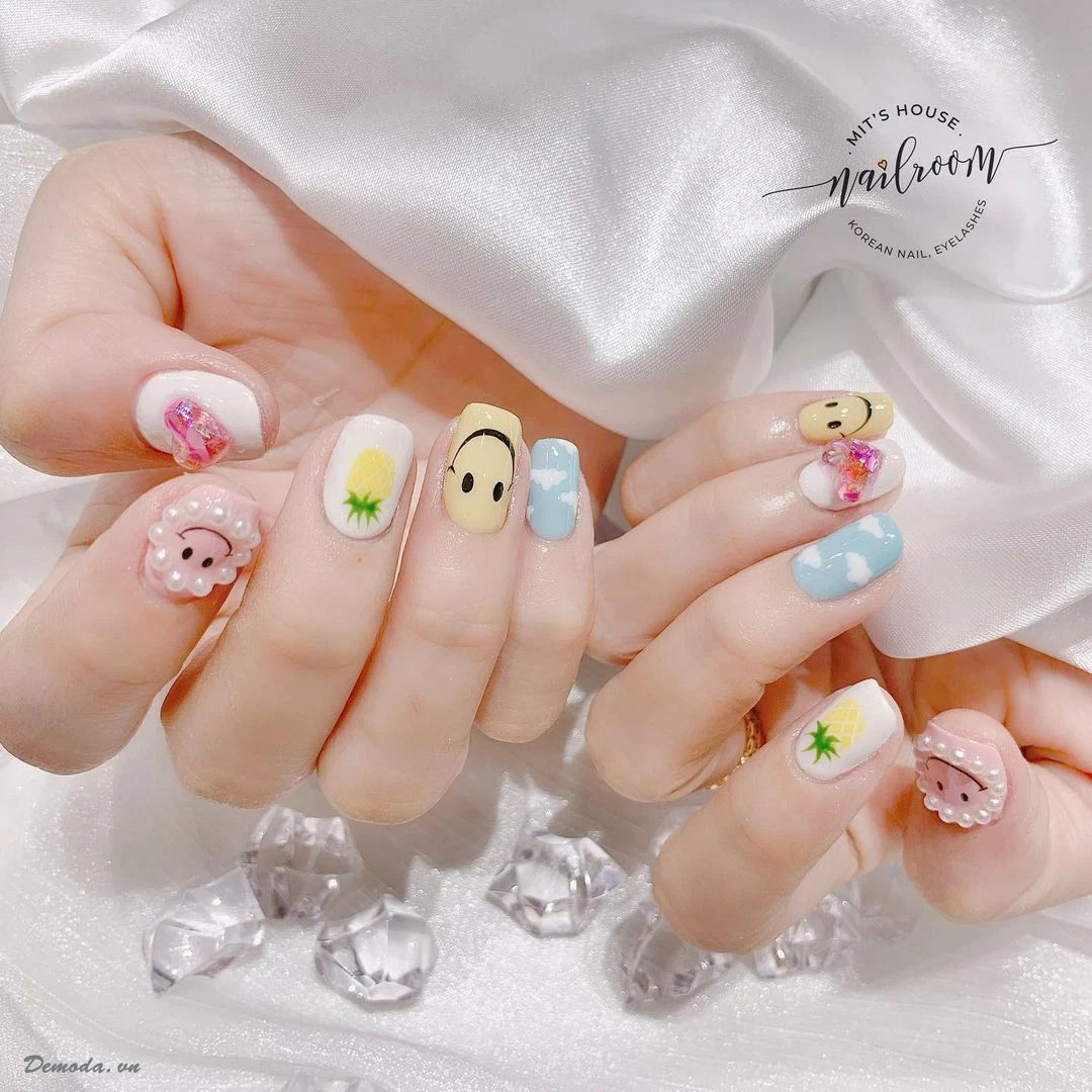 Simple Beautiful Cute Summer Nail Designs for Beach