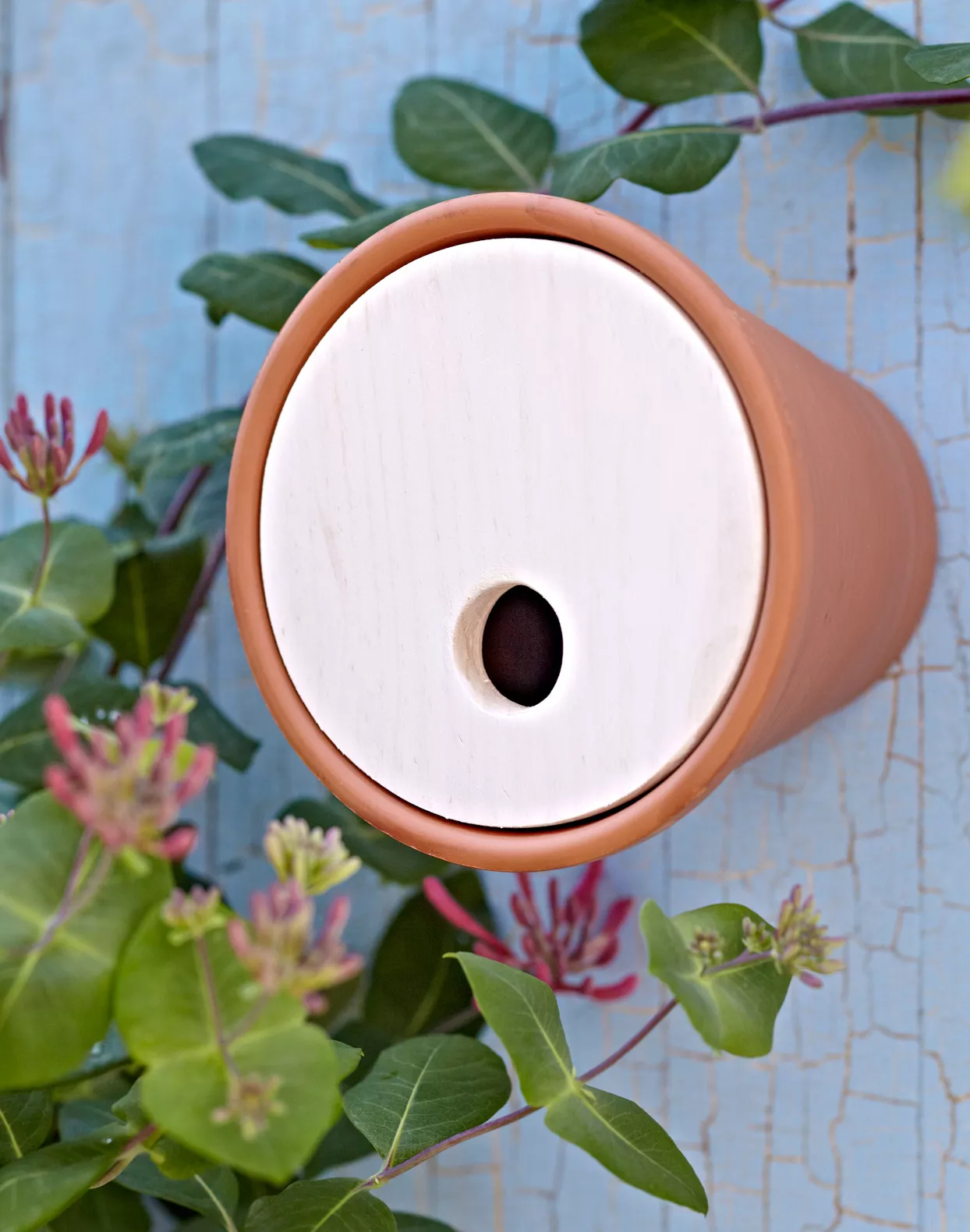 terra cotta birdhouse project