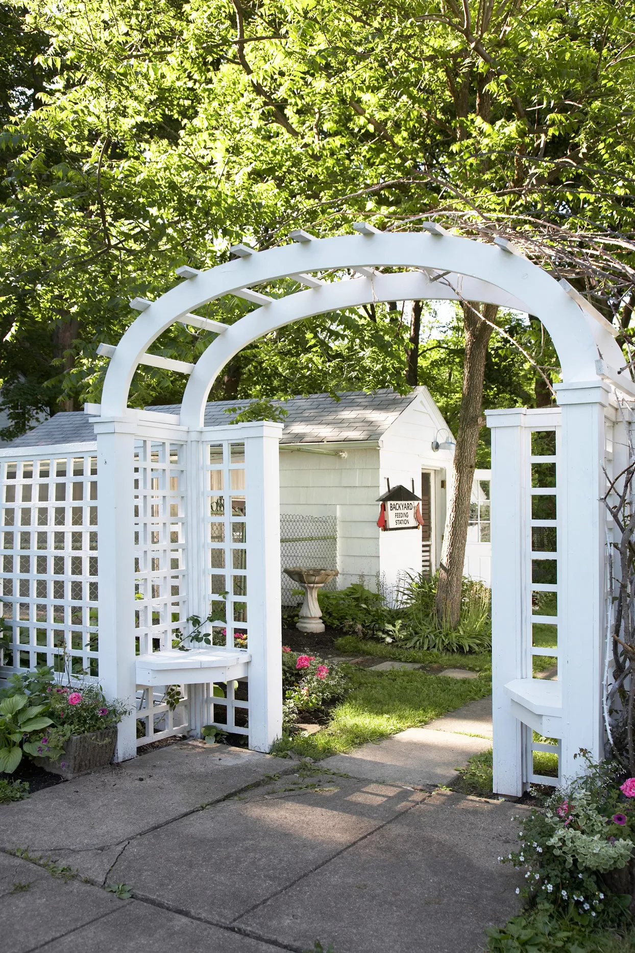 white Pergola