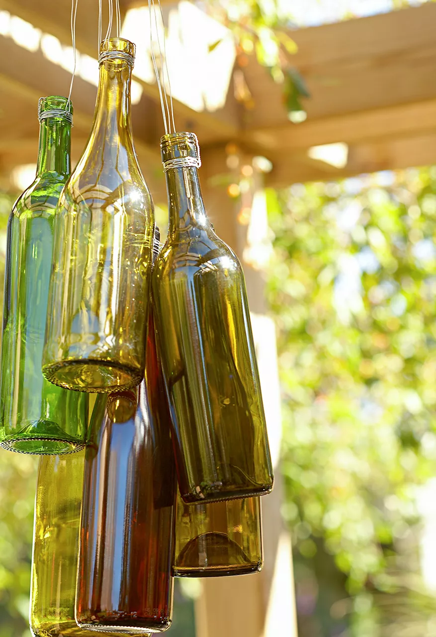 wine bottle chimes