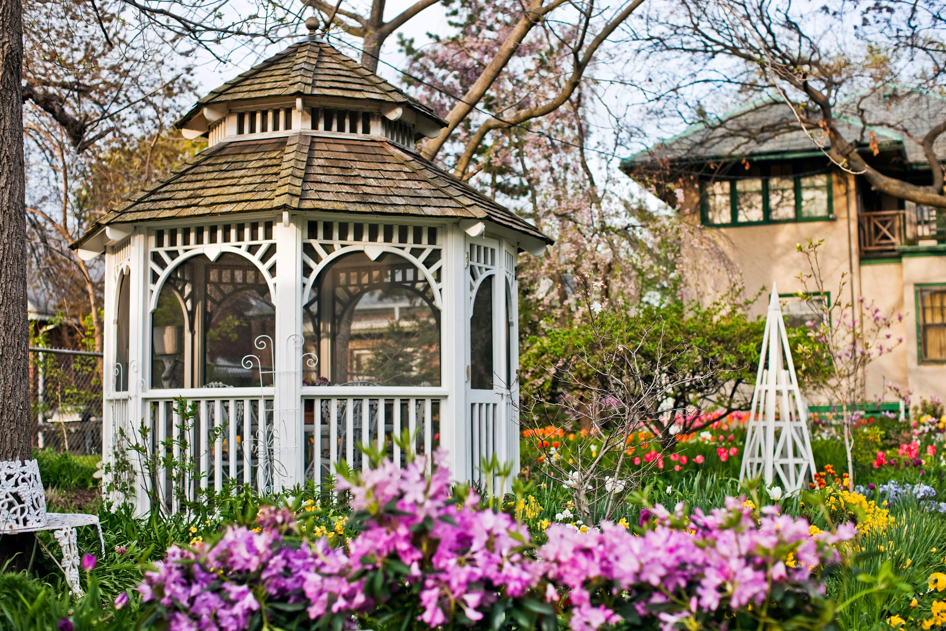 White gazebo