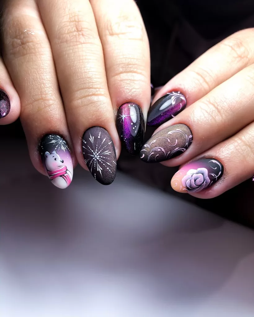 trendy New Year's nail ideas