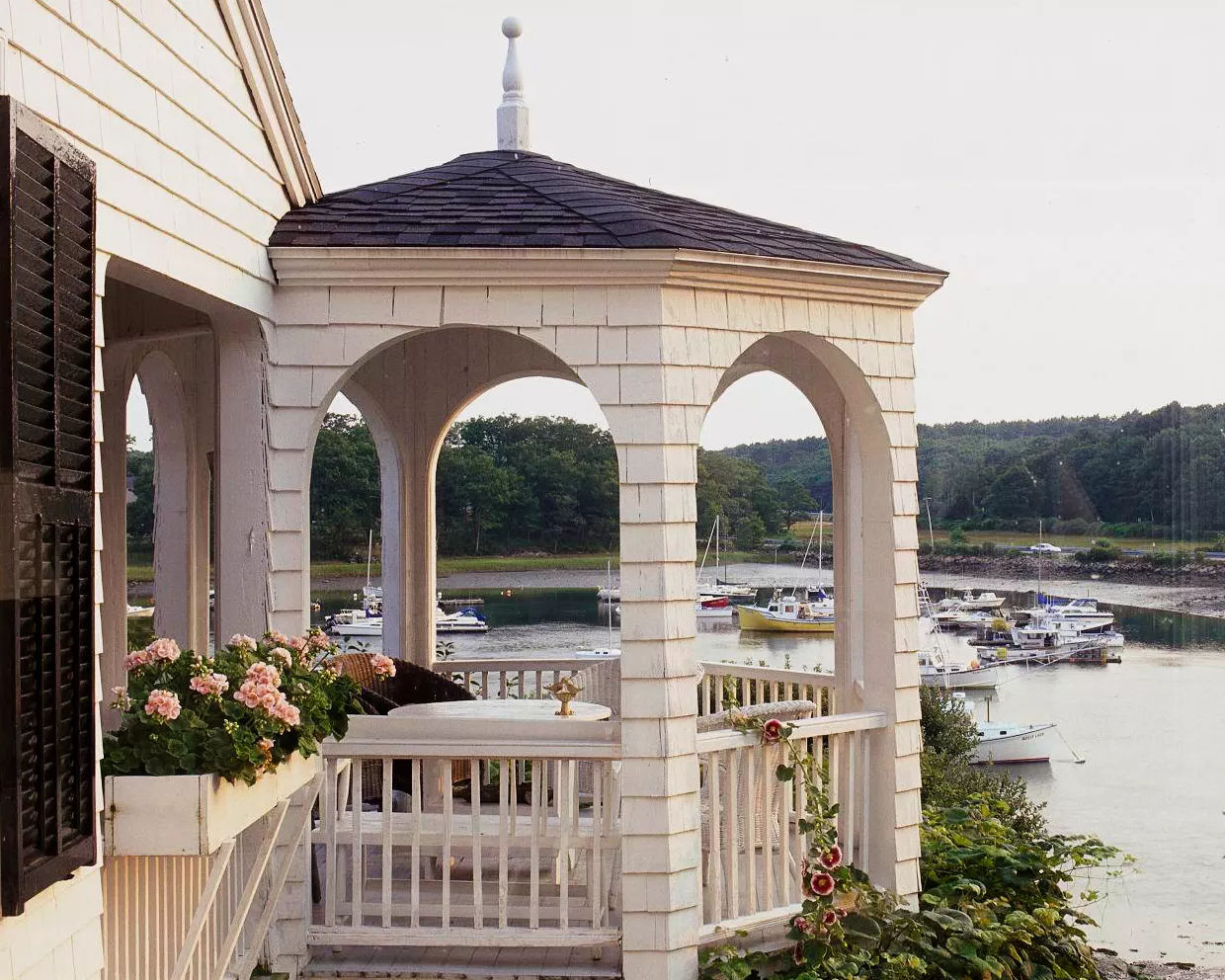 attached gazebo with patio